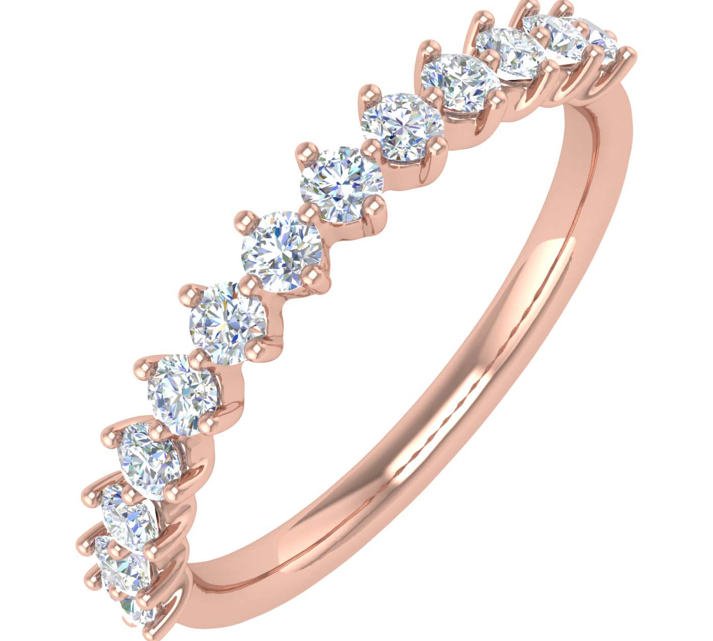 1/3 Carat Diamond Wedding Band Ring in Gold