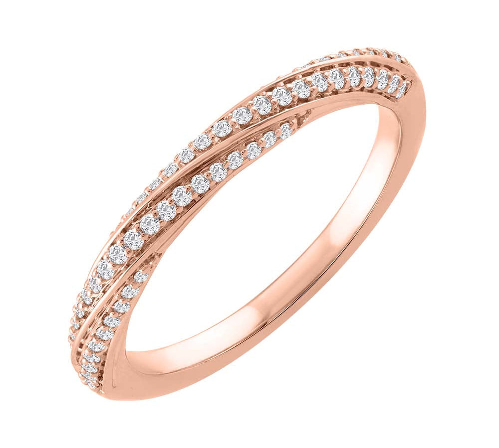 1/5 Carat Diamond Wedding Band Ring in Gold