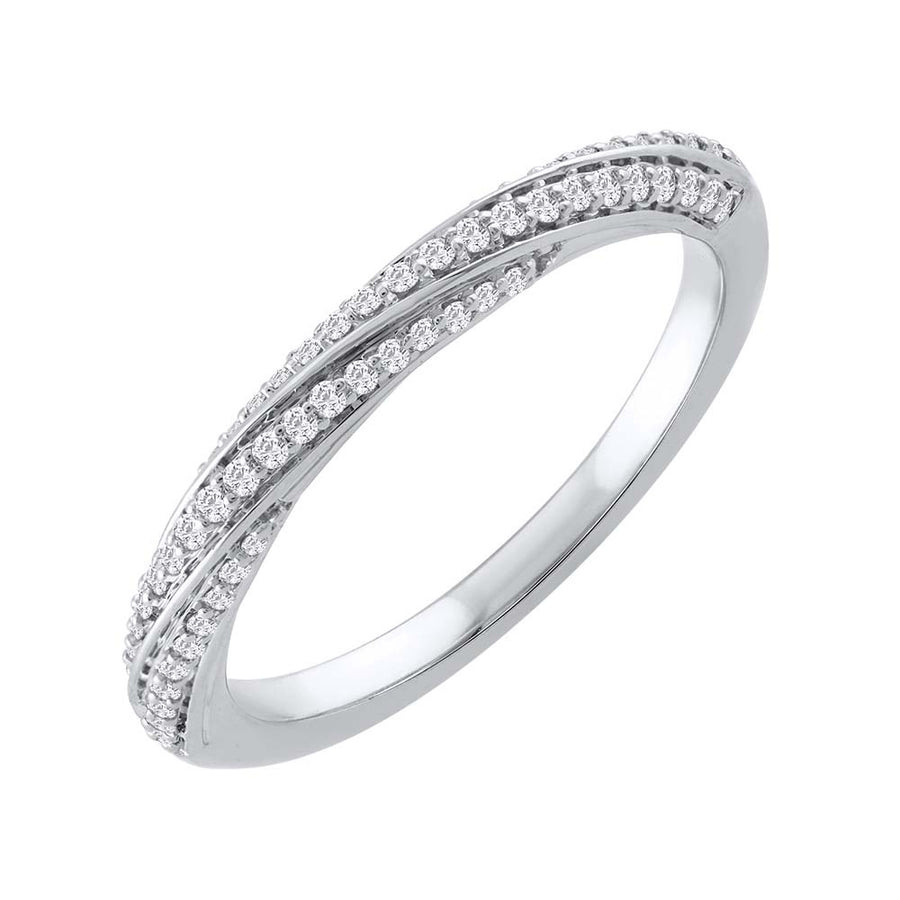 1/5 Carat Diamond Wedding Band Ring in Gold
