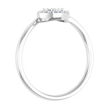 1/10 Carat Diamond Heart Shaped Ring in Gold