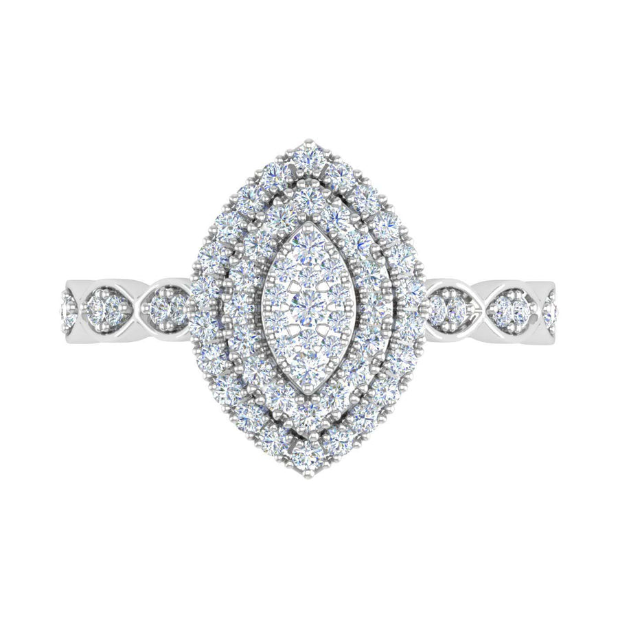 1/2 Carat Prong Set Diamond Ring in Gold - IGI Certified