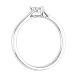 0.15 Carat Heart Shaped Diamond Ring in Gold - IGI Certified